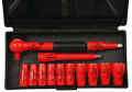 Wiha 31391 - 13 Pc 1/4" Drive Insulated Metric Socket Set 5-14mm