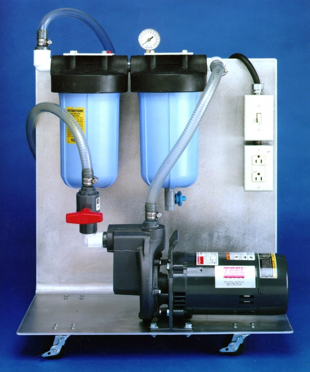 Machine Coolant Filter w/ Pump, Double Bag for Water Based Coolants