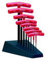 Bondhus 13389 - Set of 8 Graduated Length Hex T-Handles 2-10mm with Stand