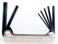 Image is for reference only. Actual tool is as described. Bondhus 14585 - Set of 5 Hex Fold-up Tools 3/16-3/8
