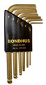 Bondhus 07846 - Set of 6 Mini GoldGuard Ball End Hex L-Keys 1.5 - 5mm