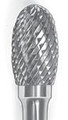 Carbide Bur Double Cut Long Shank Oval Shape SGS SE-1L6