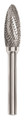 Carbide Bur Double Cut Flame Shape SGS SH-7