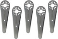 Oshlun MMA-4205 Tapered Sealant Cutter with Uni-Fit Arbor for Fein Multimaster, Dremel, and Bosch (5-Pack)
