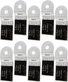 Oshlun MMA-0110 1-1/3-Inch Universal Bi-Metal Oscillating Tool Blade with Uni-Fit Arbor for Fein Multimaster, Dremel, and Bosch (10-Pack)