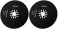 Oshlun MMA-2602 3-1/8-Inch Circular HSS Universal Oscillating Tool Blade with Uni-Fit Arbor for Fein Multimaster, Dremel, and Bosch (2-Pack)