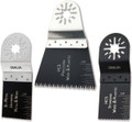 Oshlun MMA-9903 Oscillating Tool Blade Combo 3-Pack with Uni-Fit Arbor for Fein Multimaster, Dremel, and Bosch (3-Pack)