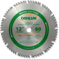 Oshlun SBW-120060 12-Inch 60 Tooth 4 and 1 Combination Saw Blade with 1-Inch Arbor