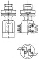 Vortex 8600 Custom Ground Router Bit with Replaceable Inserts. Available with Standard 3/4" Shank or Integrated HSK63F Shank. Shown With Example Profile This Router Bit Will Be Ground To Your Specifications.