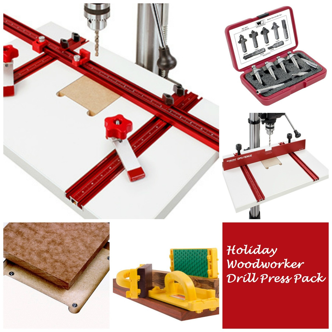 Holiday Woodworker Drill Press Package, HWDP-PACK -  PACK