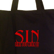 Sin Like You Mean It tote bag