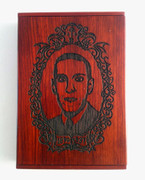 H.P. Lovecraft rosewood Business Card Holder