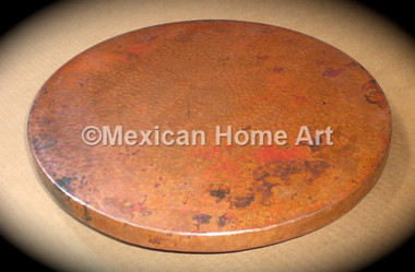 Copper Lazy Susan 14 Inch Mexican Home Art