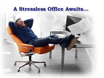 Stressless Magic Office Chair In Use Cementine 2 