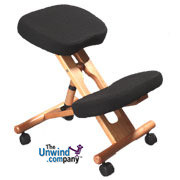 Jobri Wood Accent Ergonomic Office Posture Kneeling Chair- Stylish Chair- Great for Your Back!