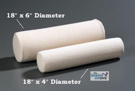 BetterNeck Cervical Roll Firm - 6 inch by 18 inch- Ivory

