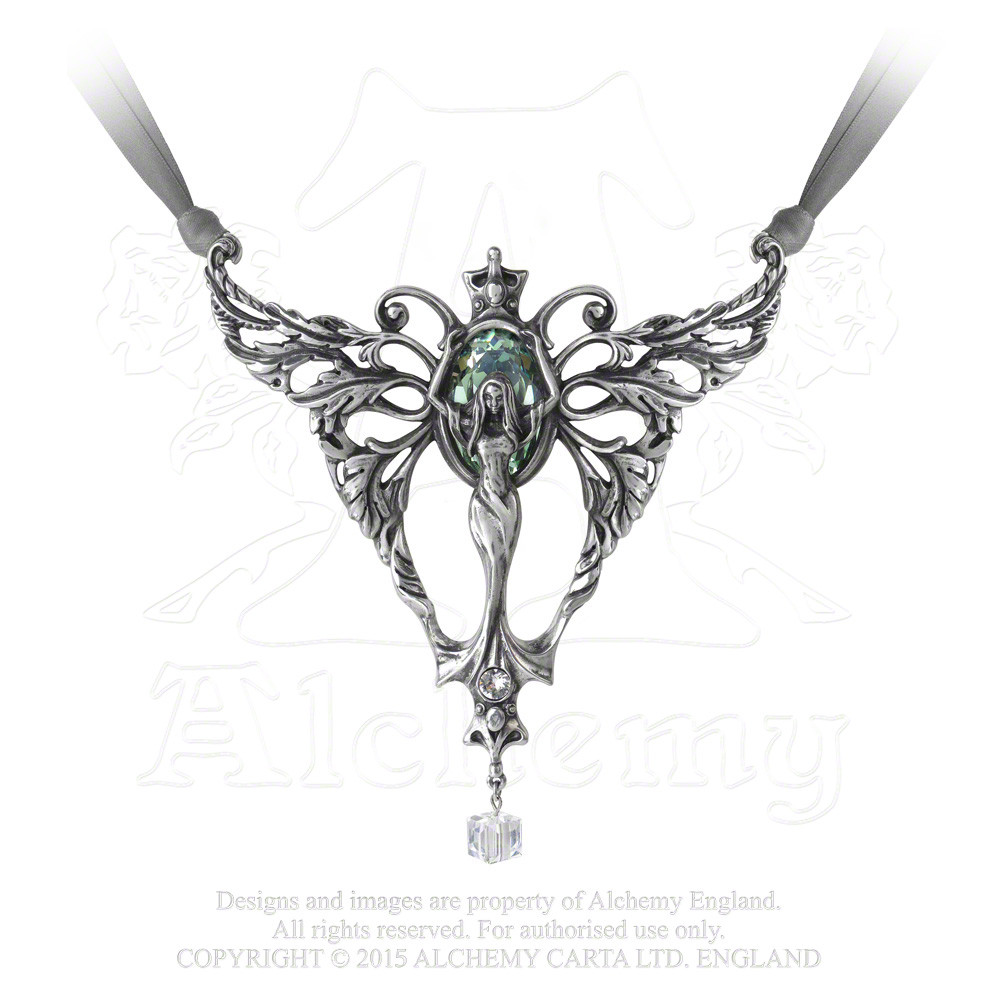Alchemy Gothic La Belle Espirit Art Nouveau Style Winged Fairy Pewter