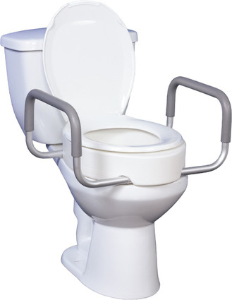 Elongated Seat Riser, Arm | Drive Raised Toilet Seat Elongated Seat Riser, Arm | Drive Raised Toilet Seat