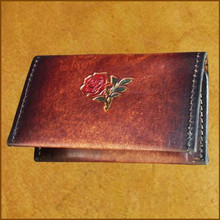 tooled leather wallets holder card business