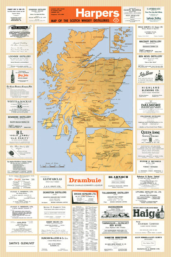 The Distillery Map Of Scotland