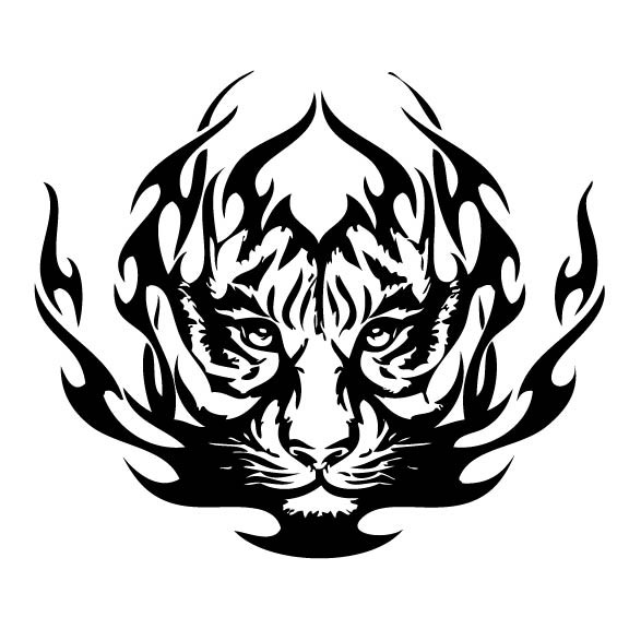 Animal Car Decals Car Stickers Tiger Car Decal 02