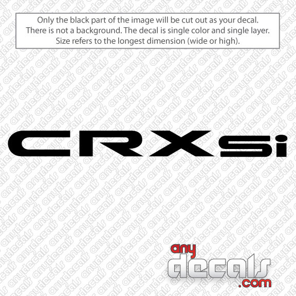 Honda crx sticker #1