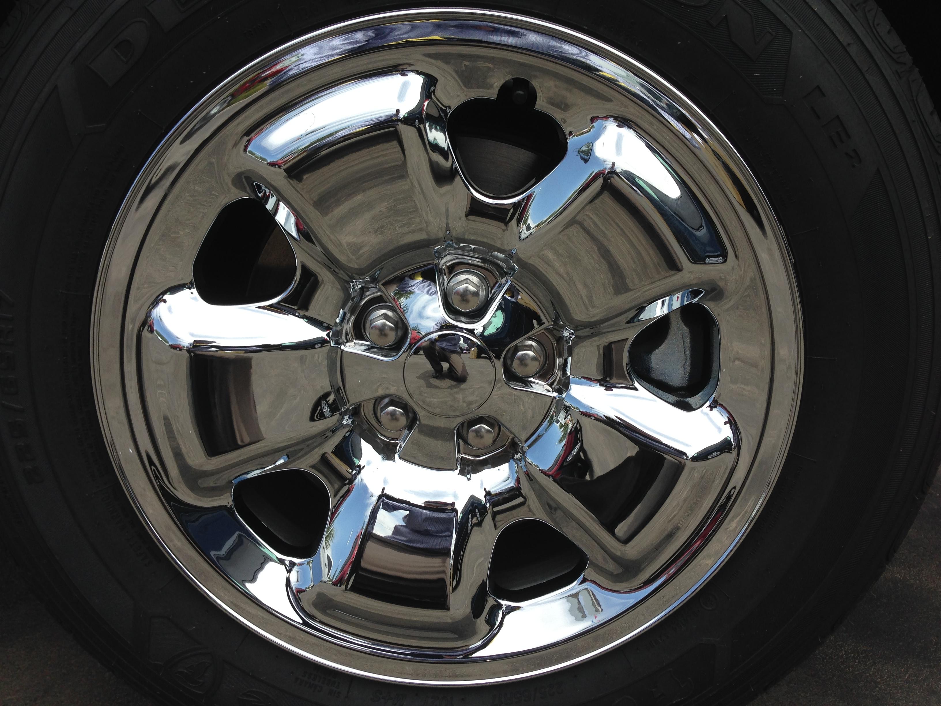 Chrome wheel skins jeep #2