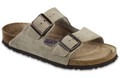 birkenstock arizona taupe suede soft footbed