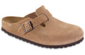 birkenstock boston jasper suede soft footbed