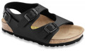 birkenstock kids roma black birko-flor