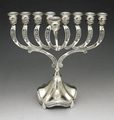 Pewter Menorah 9.5" M-883P