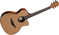 LAG T66ACE Standard Range Auditorium Body Cutaway Acoustic-Electric Guitar