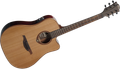 Lag Tramontane T100DCE Dreadnought Cutaway Acoustic Electric Guitar - Natural