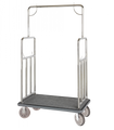 Elite Valet Bellman's Cart - Stainless Steel Finish