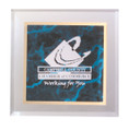 Blue Marble Acrylic Paperweight