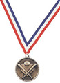 Medal with Red, White & Blue Ribbon with No Engraving