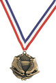 Ice Skating Medal with Red, White & Blue Ribbon