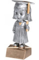 Female Graduate Bobble Head Resin - 6" Tall