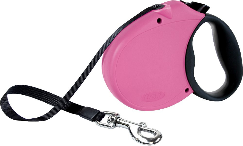 Flexi Classic Pink Tape Extendable Dog Leash Chaar