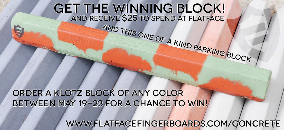 Checkered Klotz Block and $25 FlatFace Giveaway! Contest1
