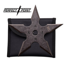 Perfect Point 4", 5 point throwing star, stonewashed