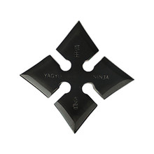 4", 4 point throwing star with ninja characters