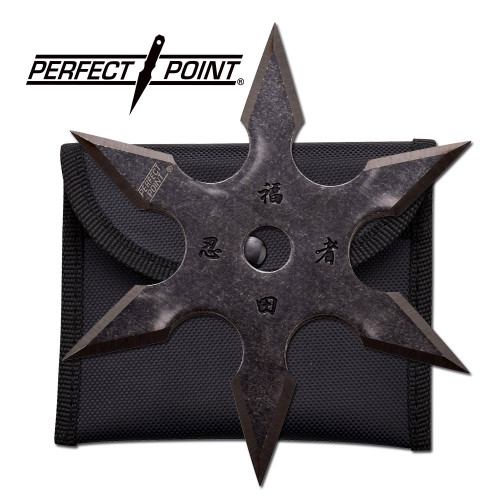 Perfect Point 4" 6-Point Ninja Throwing Star - Stonewashed