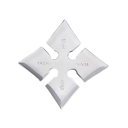 4", 4 point throwing star with ninja characters