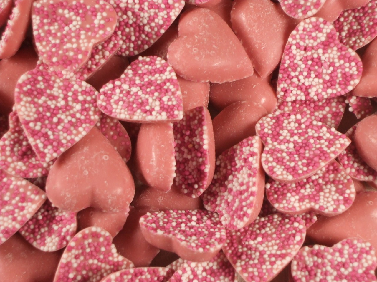 Pink Chocolate Jazzie Hearts Allmark Sweets