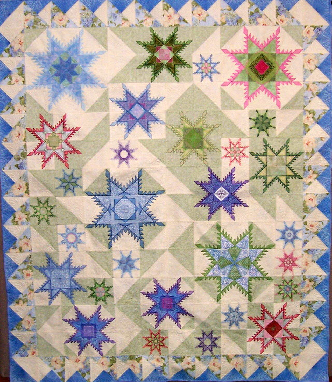 FEATHERED STAR CYBER QUILT SHOW HOOPSISTERS