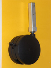 New Front dual wheel accessory / front locking brake
2.5" X 5" diameter wheel
Easily attaches to Large or Jr. carts