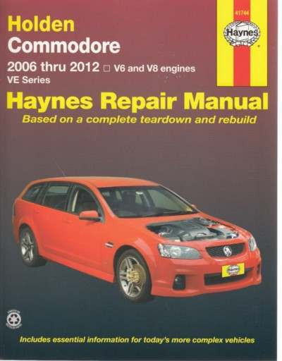 Holden Commodore VE Series V6, V8 2006 - 2012 Haynes Workshop Manual