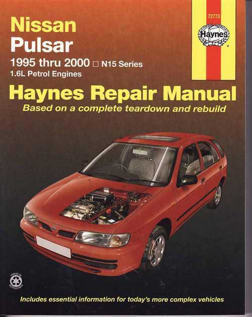 92 Nissan pulsar workshop manual