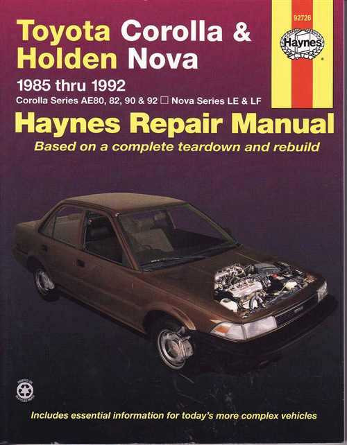 Haynes toyota corolla 1999 manual download windows 10